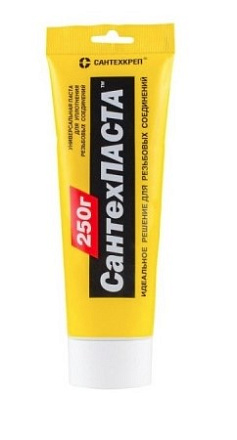 Паста для уплотнения 250 г. в тубе "СантехПаста" 