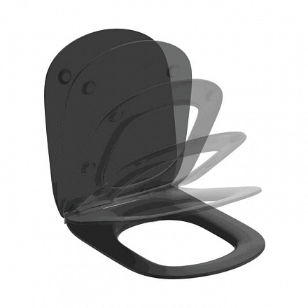 Сиденье д/унит TESI дюр микр черн Ideal Standard T3527V3