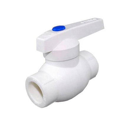 Кран шаровой PP-R бел Дн20 Стандарт РосТурПласт 25846