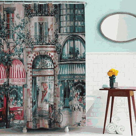 шторка д/в тканевая 180х180см "Прованс" MZ-64