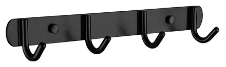 планка LEDEME SUS304 4 крючка, черная L70201B-4