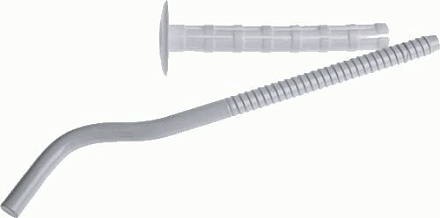 кронштейн для радиатора с дюбелем д.7, 5*165 белый BIMETTA 10008