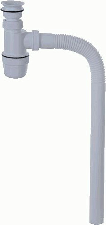 сифон д/мойки VIR 1.1/2"х40 пласт.выпуск, с гибкой трубой 40х40 арт.0112