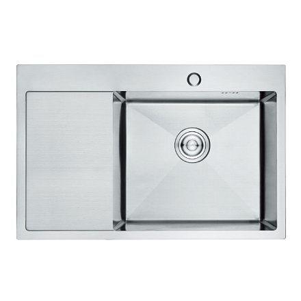 кухонная мойка премиум 780*510 (3 мм) глубина 22см. нерж. сталь, чаша справа (K37851-R) Gerhans