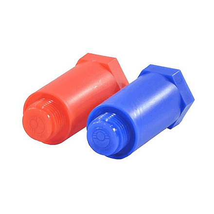 Заглушка PP-R син/красн удл 1/2" 2 шт VALFEX 10192020