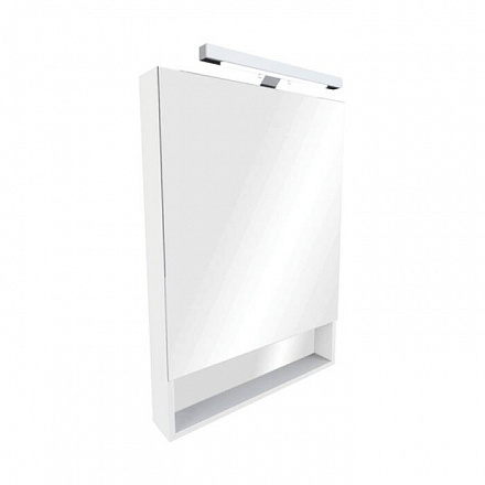 Шкаф зеркальный The Gap 60 белый матовый Roca ZRU9302748