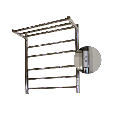 полотенцесушитель MELODIA Shelf Electro 50х60 П5_2*3 cухой ТЭН 93Вт встр.диммер MTRSHE5060