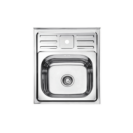 мойка нерж.накл. LEDEME 500*600*170 (0, 6мм) выпуск 3 1/2" ГЛЯНЦЕВАЯ L95060-6