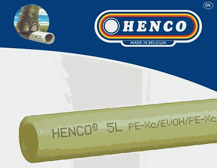 труба PE-Xc для тепл. пола 16х2 бухта 120 м HENCO Бельгия