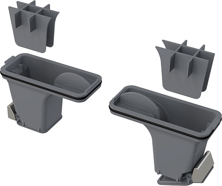 комплект комбинированных гидрозатворов для нерж. желобов P095 Alcadrain