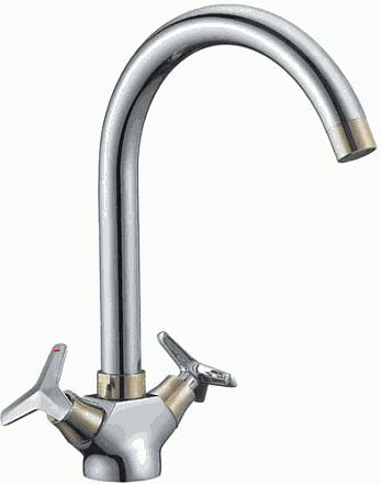 смеситель кухня ROSSINKA с поворотный изливом 280мм, RS41-72U 