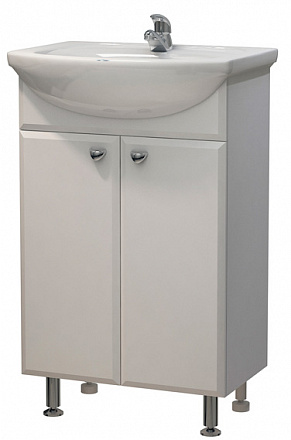 тумба Пион 55 (Уют 55) напольная, белая без умывальника