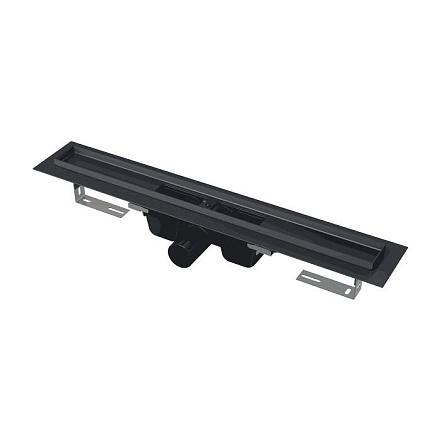 Лоток душев гор/вып гидр/з Дн50 750х60 б/реш Alca APZ1BLACK-750