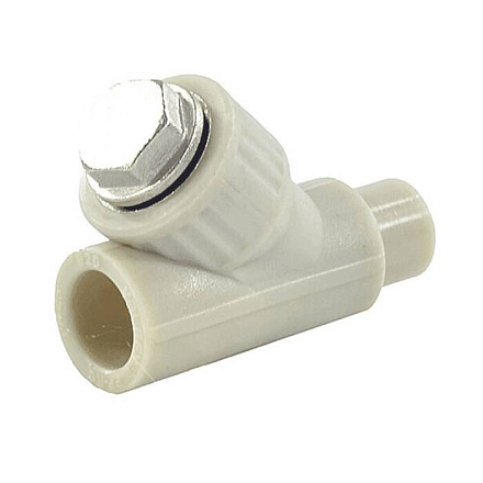 Фильтр PP-R сер сетчатый Дн20х45гр вн/нр пайка VALFEX 10142020Г