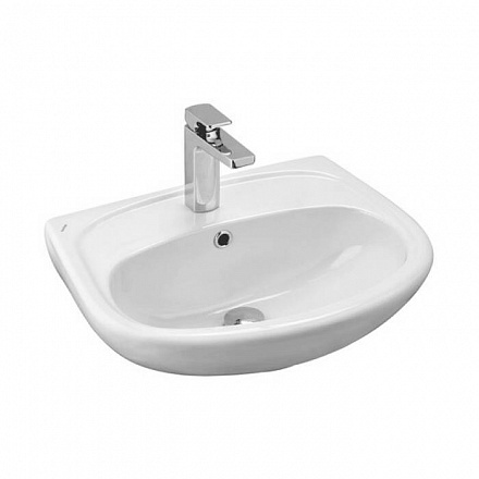 Умывальник подвесной Анимо 50 1 отверстие под смеситель по центру белый Santek 1.WH11.0.496