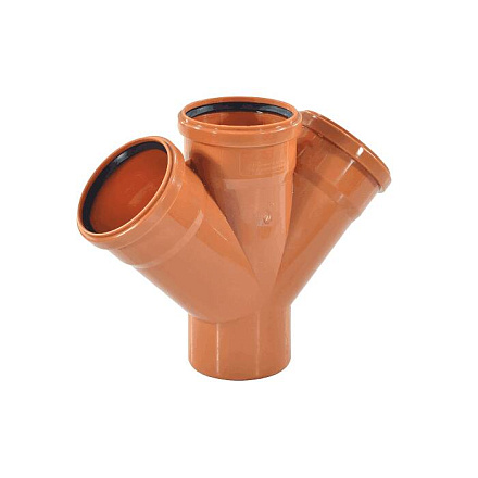 Крестовина PP-B 1-пл кор б/н Дн110х110х110х45гр в/к VALFEX 33110110