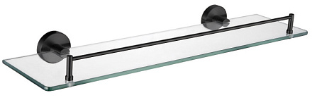 полка LEDEME SUS304 одинарное стекло, черная L71707B