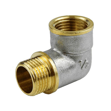 Угольник лат реборд Ду40 м/р никель ГОСТ 32585 Aquasfera 9006-05