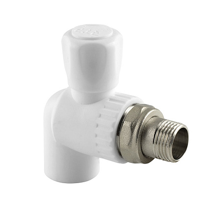 кран шаровой для радиатора с американкой угловой 20-1/2" нар РТП