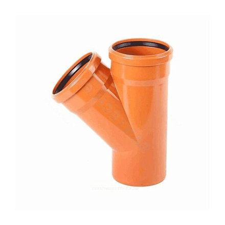 Тройник PP-B кор б/н Дн160х110х87, 5гр перех в/к VALFEX 34160110