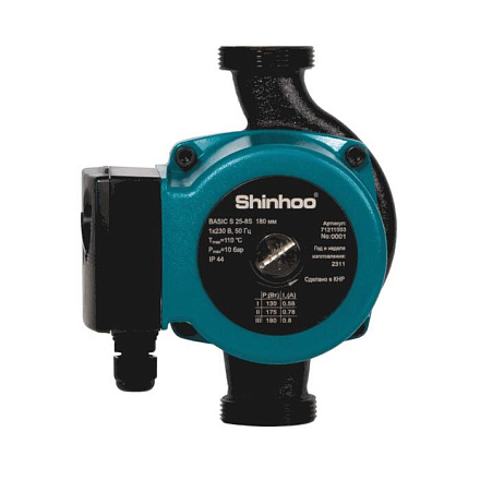 Насос циркул BASIC S 32-4S PN10 230В в/к Shinhoo 71211004