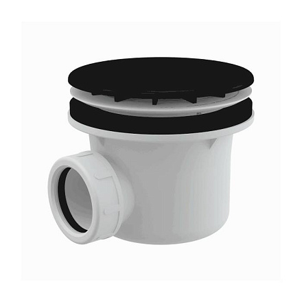 Сифон д/поддона h=84мм 1 1/2"x90/40 чер мат Alca A49BLACK