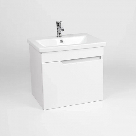 тумба Куба (COMO 60/Адриана 60) 1 дверь подвесная, белая 43x56x56 без умывальника