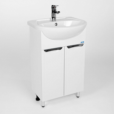 тумба Лима (ERICA 55/УЮТ 50) 2 двери, белая 30х48, 5х82 без умывальника