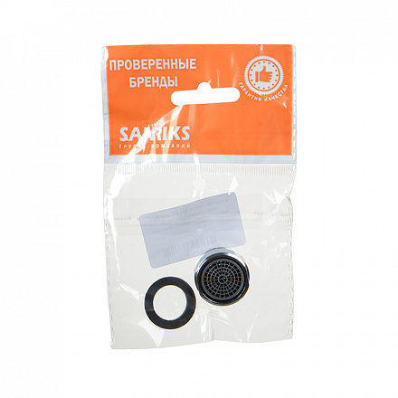 аэратор пласт. М24*1 нар.рез., пласт.сетка MELODIA MKP20519P в пакете Sanriks