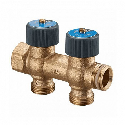 Коллектор бронза клап запорн 3/4" м/р 2в 3/4" ЕК н/р 50мм Multidis R Oventrop 4200552