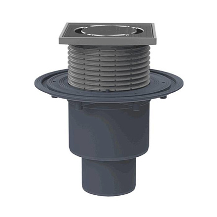 Трап рег верт/вып сух/затв Дн50/75/110 нерж/реш 115х115 HL HL310Prblue
