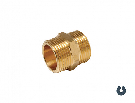 Ниппель латунный UNIPUMP 1  нр х 1  нр