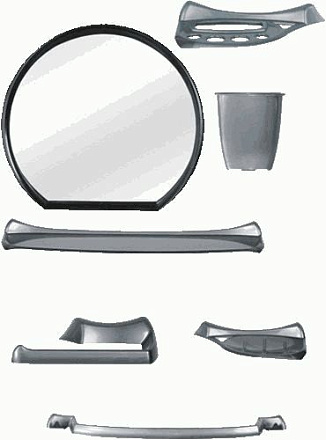 набор для ванной BEROSSI Верона 10117 металлик