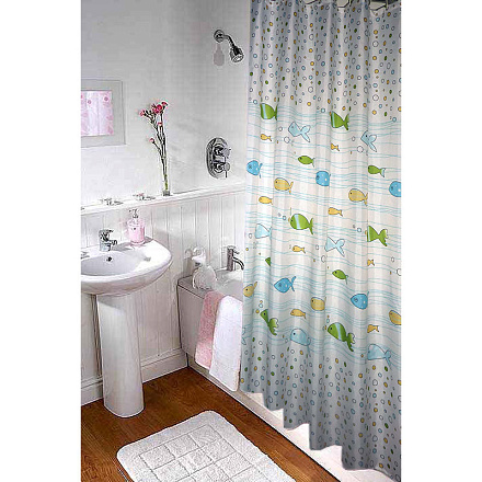 шторка для ванны PVC Designs 180х180см "Рыбки" MZ-502