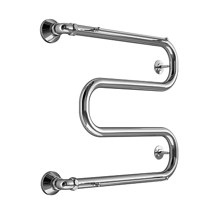 полотенцесушитель MELODIA Simple Shelf М-образный б/кронштейна 50х50х1" с полкой MTRSS5050