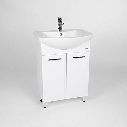 тумба Милан (ERICA 60) 2 двери, белая 28х58х82 без умывальника