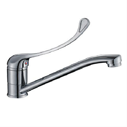 смеситель кухня ROSSINKA картридж д.35мм с поворотным изливом 250мм Y35-25 локтевой