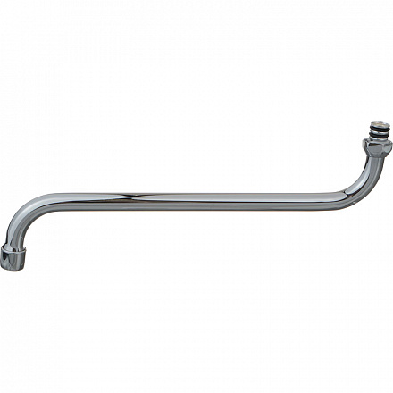 излив для смесителя круглый S-образный с аэратором русский стандарт 30см MELODIA MKP20692P