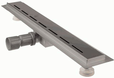 Водоотводящий желоб из нержавеющей стали с решеткой Terma Flow-L 70*800мм, решетка 027