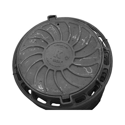 Люк чуг канализ (К) кругл Т(тяжелый) С250 Т(С250)-1-60 ГОСТ 3634 .