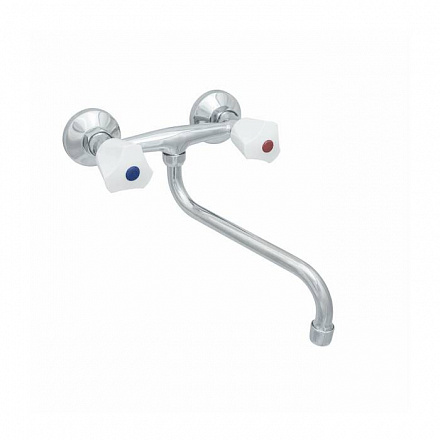 Смес/мойка ЦС 294 бел к/затв н/изл пл/мах настен Стандарт Подольск СМ508901