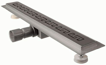 Водоотводящий желоб из нержавеющей стали с решеткой Terma Flow-L 70*500мм, решетка 017