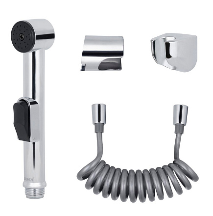 Гигиенический набор KAISER SH-350, 1-jet, шланг ПВХ до 2м, пластик, кор./Chrome
