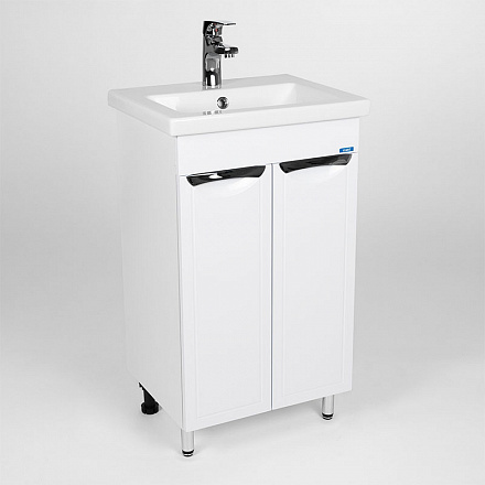 тумба Лима (COMO 50) 2 двери, белая 38х46х82 без умывальника