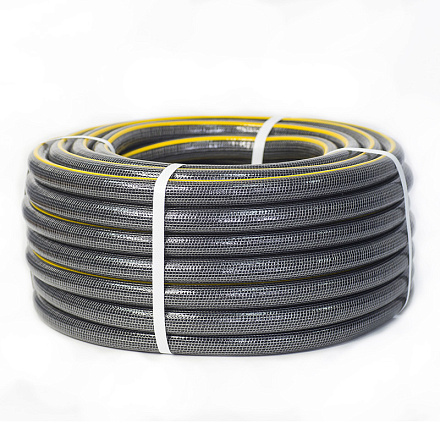 шланг поливочный ПВХ армир. 1/2" бухта 25м НАПОРНЫЙ 3х сл, с сист. антискручивания