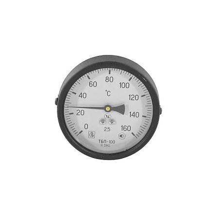 Термометр биметалл ТБП-Т 160С Дк100 L=64 G1/2" осев ЗТП Минск