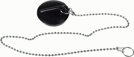 пробка д/ванны с цепочкой резина TRm-09 10002