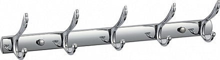 735  Планка VIKO с 5-ю крючками (нерж. сталь) Chrome
