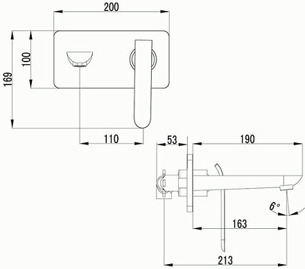 смеситель умывальник LEMARK Melange встраиваемый, хром/белый LM4926CW