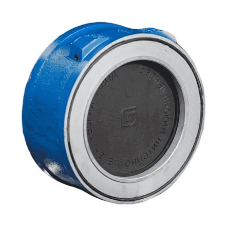 Клапан обр чуг пов Ду100 Ру16 м/фл д/чуг БЛМЗ аналог 19ч21бр